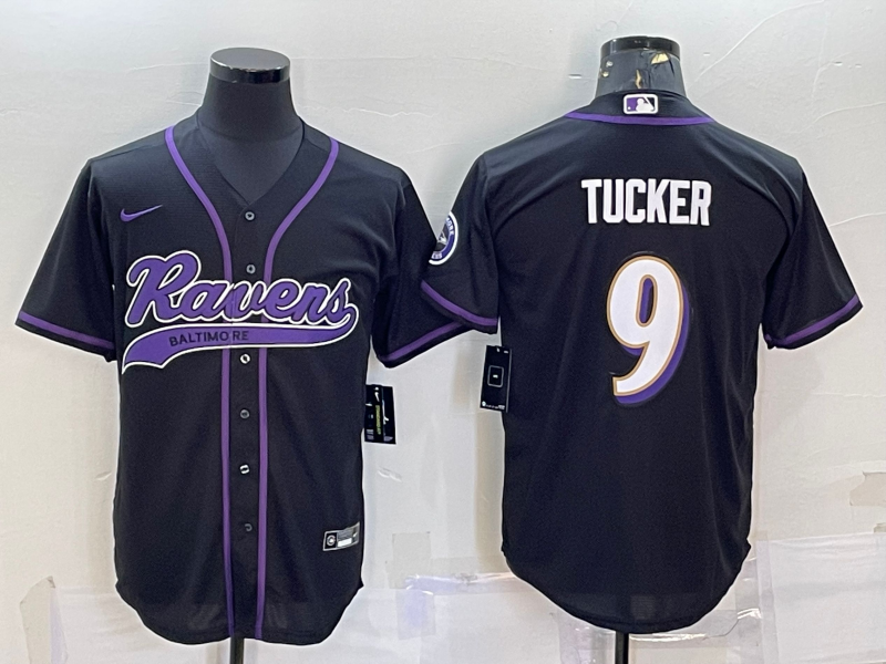 Men's Baltimore Ravens ACTIVE PLAYER Custom Purple Baseball Stitched Jersey